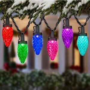 GEMMY ColorMotion C9 LED Light String 24 Count Multicolor New 24.5ft 882937